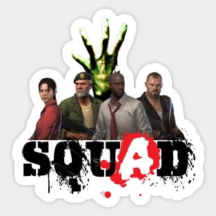 Left 4 Dead Squad (black) Sticker